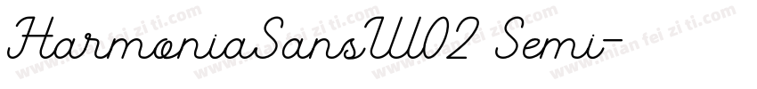 HarmoniaSansW02 Semi字体转换